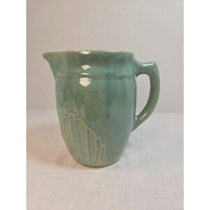 Monmouth  Stoneware Aqua Glaze Small  Pottery Pitcher Jug 6"